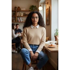 Tiffany & Co Womens TF2145 Teal Gradient Cat Eye Eyeglasses Heart Detail 54mm